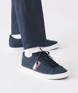 【SALE/50%OFF】TOMMY HILFIGER ストライプロートップスニーカー トミーヒルフィガー シューズ・靴 スニーカー ホワイト ネイビー【送料無料】