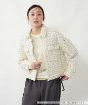 楽天市場】ツイード ジャケット（柄ドット・水玉）の通販
