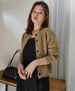 ネップヤーンクルーネックカーディガン