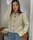 ネップヤーンクルーネックカーディガン