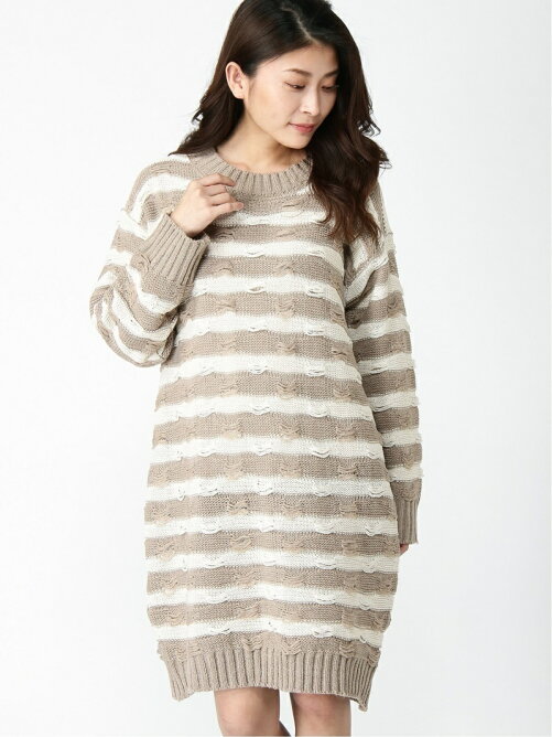 Anap Anap Mimpi ボーダーニットワンピース Rakuten Fashion 楽天ファッション 旧楽天ブランドアベニュー V