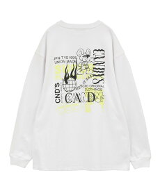 Candy Stripper SUPERB PLAYFULNESS L/S TEE キャンディストリッパー トップス カットソー・Tシャツ ホワイト ブラック ブルー【送料無料】