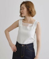 【SALE／9%OFF】grove シアードッキングタンクトップ グローブ トップス アンサンブル ブラック ホワイト…