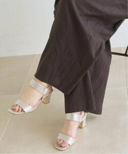 LE TALON �s�ǉ��t6cm�S���X�g���b�v�T���_�� ���^���� �V���[�Y�E�C �T���_�� �J�[�L�O���[�� �x�[�W�� �V���o�[ �u���b�N�y���������z