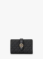 【SALE／70%OFF】MICHAEL KORS GREENWICH ジップアラウンド タブ ウォレット ミディアム - MKシグネチャ…