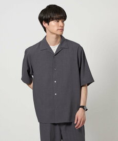 【SALE／30%OFF】UNITED ARROWS green label relaxing サップ BREEZY オープンカラー 半袖 シャツ -ストレッチ・通気性- ユナイテッドアローズ アウトレット トップス シャツ・ブラウス グレー【送料無料】