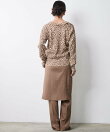 レオパードプリントVネックニットカーディガン<大きいサイズ有>シックスタイル