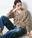 レオパードプリントVネックニットカーディガン<大きいサイズ有>シックスタイル