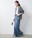 レオパードプリントVネックニットカーディガン<大きいサイズ有>シックスタイル