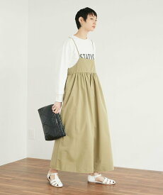 【SALE／50%OFF】DOUX ARCHIVES タフタキャミサロペット ドゥアルシーヴ ワンピース・ドレス その他のワンピース・ドレス ブラック ベージュ【送料無料】