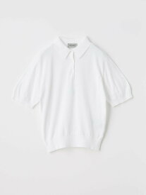 JOHN SMEDLEY Polo Shirt ｜ JILL ｜ 30G ジョンスメドレー トップス ニット ホワイト【送料無料】