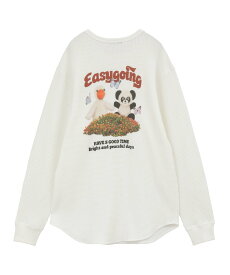 【SALE／30%OFF】Candy Stripper EASY GOING WAFFLE L/S TEE キャンディストリッパー トップス カットソー・Tシャツ ホワイト ブラック【送料無料】