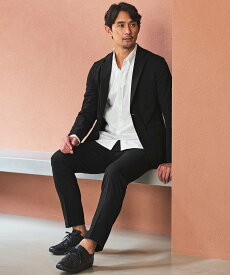 UNITED ARROWS green label relaxing 【WEB限定】JUST fit ウールライク ナロー セットアップ -ストレッチ- ユナイテッドアローズ グリーンレーベルリラクシング ジャケット・アウター テーラードジャケット・ブレザー グレー ネイビー グリーン ブラック【送料無料】