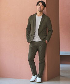 UNITED ARROWS green label relaxing 【WEB限定】JUST fit ウールライク ナロー セットアップ -ストレッチ- ユナイテッドアローズ グリーンレーベルリラクシング ジャケット・アウター テーラードジャケット・ブレザー グレー ネイビー グリーン ブラック【送料無料】