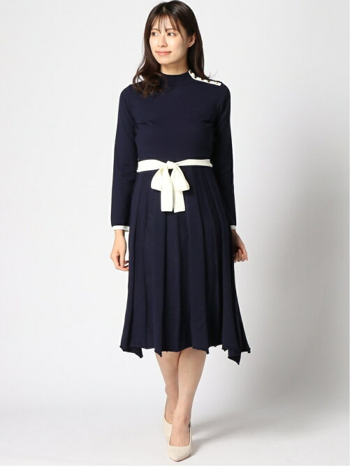 Lanvin En Bleu プリーツニットワンピース Rakuten Fashion 楽天ファッション 旧楽天ブランドアベニュー Cb2665