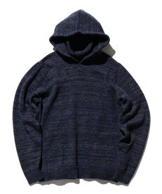 【SALE／40%OFF】BEAMS MEN BEAMS PLUS / 5ゲージ タートルネック フーディ ニット ビームス メン トップス ニット ベージュ ネイビー【送料無料】