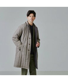 【SALE／40%OFF】ABAHOUSE LASTWORD 【リバーシブル着用可】バーティカル パデット ステンカラーコート / バルマカー アバハウス ジャケット・アウター ステンカラーコート ベージュ ブラック【送料無料】