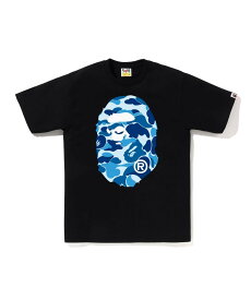 A BATHING APE ABC CAMO BIG APE HEAD TEE ア ベイシング エイプ トップス カットソー・Tシャツ ブラック ホワイト【送料無料】