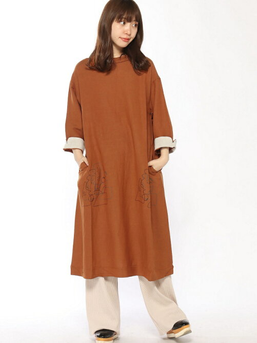 Pou Dou Dou 裾花プリントaラインワンピース Rakuten Fashion 楽天ファッション 旧楽天ブランドアベニュー R