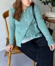 【WEB限定】キャミセット花ボタンカーディガン