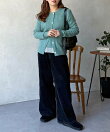【WEB限定】キャミセット花ボタンカーディガン