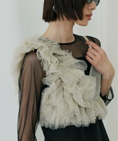ANDRESD 【2点セット】結婚式・二次会 ドレス オケージョン パールフリルビスチェ アンドレスド ワンピース・ドレス ドレス ベージュ ブラック ブラウン【送料無料】