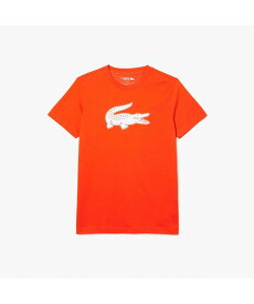 【SALE／12%OFF】LACOSTE コットンブレンドウルトラドライロゴプリントTシャツ ラコステ トップス カットソー・Tシャツ ホワイト ネイビー グリーン ブラック ブルー オレンジ【送料無料】