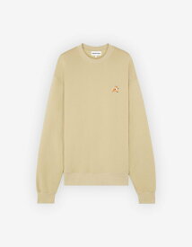 Maison Kitsune SPEEDY FOX PATCH COMFORT SWEATSHIRT メゾン キツネ トップス スウェット・トレーナー ネイビー イエロー【送料無料】