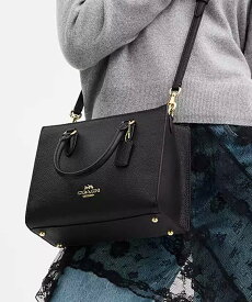 【SALE／60%OFF】COACH OUTLET 【公式】マギー スモール トート コーチ　アウトレット バッグ トートバッグ ブラック【送料無料】