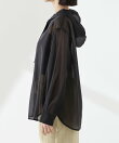 シアーフードシャツ