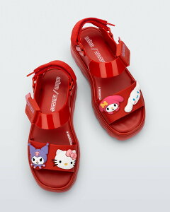 melissa MELISSA KICK OFF SANDAL + HELLO KITTY AD �����b�T �V���[�Y�E�C �o���G�V���[�Y�y���������z