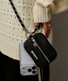 MARY QUANT マリークワント ポーチ 付 マルチウェイ スマホショルダー 限定展開 フリークスストア 財布・ポーチ・ケース その他の財布・ポーチ・ケース ブラック【送料無料】
