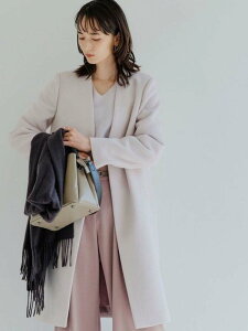 【SALE/20%OFF】UNITED ARROWS green label relaxing ◆CS W/N ノーラペル コート ユナイテッドアローズ グリーンレーベルリラクシング コート/ジャケット ロングコート ベージュ グレー ブラウン ブルー【送料無料】