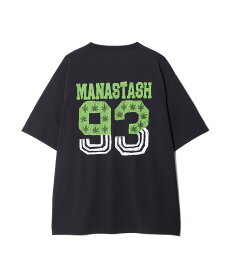 MANASTASH MANASTASH/マナスタッシュ/RE:POLY TEE 93/リポリTシャツ93 マナスタッシュ トップス カットソー・Tシャツ ブラック ホワイト オレンジ【送料無料】