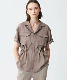 【SALE／40%OFF】uncrave ドレープツイル ミリタリー ジャケット アンクレイヴ ジャケット・アウター その他のジャケット・アウター ブルー ベージュ【送料無料】