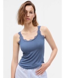 【SALE／40%OFF】GAP (W)レンチング(TM) テンセル(TM) モダール レース パジャマタンクトップ ギャップ トップス キャミソール ブルー ホワイト ピンク ブラック