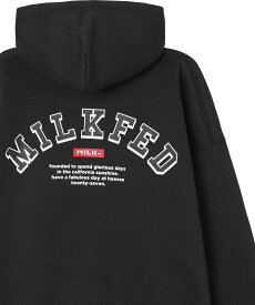 【SALE／30%OFF】MILKFED. COLLEGE ARCH LG SWT HD ミルクフェド トップス パーカー・フーディー ブラック レッド グリーン ベージュ【送料無料】