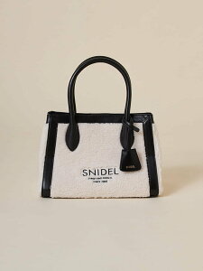 �ySALE�^40%OFF�zSNIDEL �{�A�g�[�g �X�i�C�f�� �o�b�O �g�[�g�o�b�O �u���E�� �z���C�g �u���b�N �s���N �x�[�W���y���������z