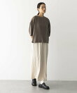 キュプラ混7分袖プルオーバー
