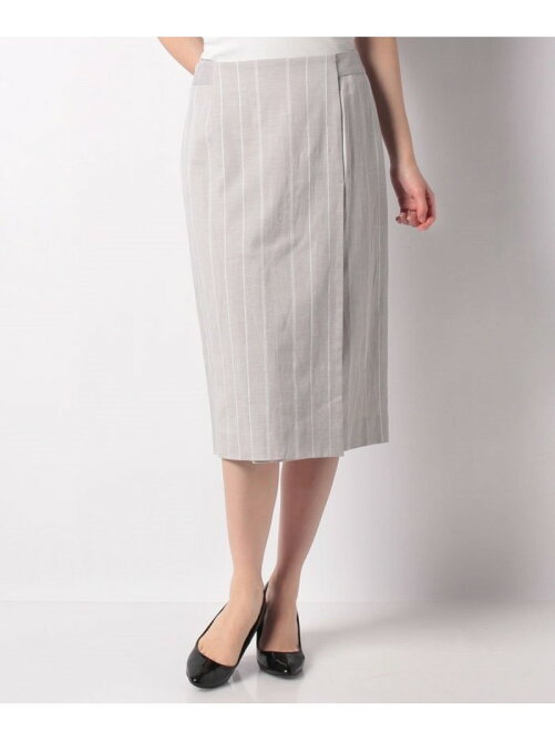 Lapine Blanche インポート素材 コットンリネンストライプスカート Rakuten Fashion 楽天ファッション 旧楽天ブランドアベニュー Ch4670