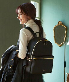 TOCCA 【A4サイズ対応・撥水・PCポケット付き】SIDE RIBBON BACKPACK リュックサック トッカ バッグ リュック・バックパック ベージュ ブラック ネイビー【送料無料】