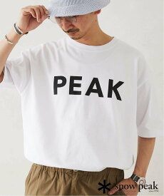 JOURNAL STANDARD relume 《予約》【SNOW PEAK / スノーピーク】別注 SP Logo Tシャツ ジャーナル スタンダード レリューム トップス カットソー・Tシャツ ブラック ホワイト ピンク【送料無料】