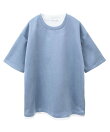 【MASTER FRAME/マスターフレーム】フェイクスエード フェイクレイヤードTシャツ