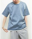 【MASTER FRAME/マスターフレーム】フェイクスエード フェイクレイヤードTシャツ