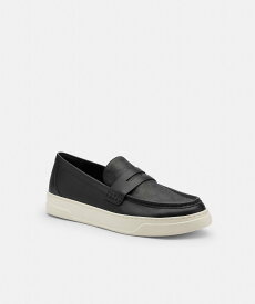 【SALE／40%OFF】COACH OUTLET 【公式】ハイブリッド ローファー・シグネチャー キャンバス コーチ　アウトレット シューズ・靴 ローファー ブラック【送料無料】