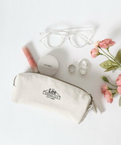 【SALE/47%OFF】Lee ポーチ ペンケース ブランド ロゴ プリント 2連 マルチポーチ 合皮パッチ ブランドロゴ サロンハミュー 財布・ポーチ・ケース ポーチ ブルー ブラック ホワイト