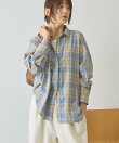 【イージーケア】チェックバックタックシャツ
