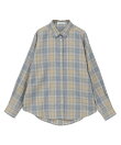 【イージーケア】チェックバックタックシャツ