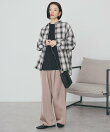 【イージーケア】チェックバックタックシャツ