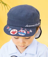 ANPANMAN KIDS COLLECTION ANPANMAN KIDS COLLECTION/(K)ストライプ総柄日よけキャップ アンパンマンキッ…